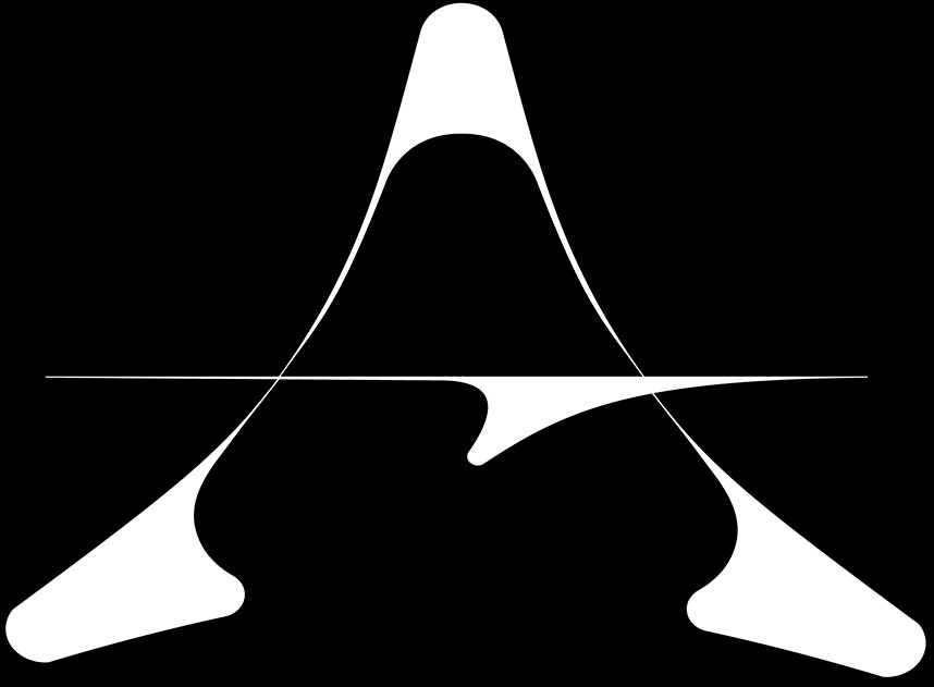 Símbolo minimalista branco